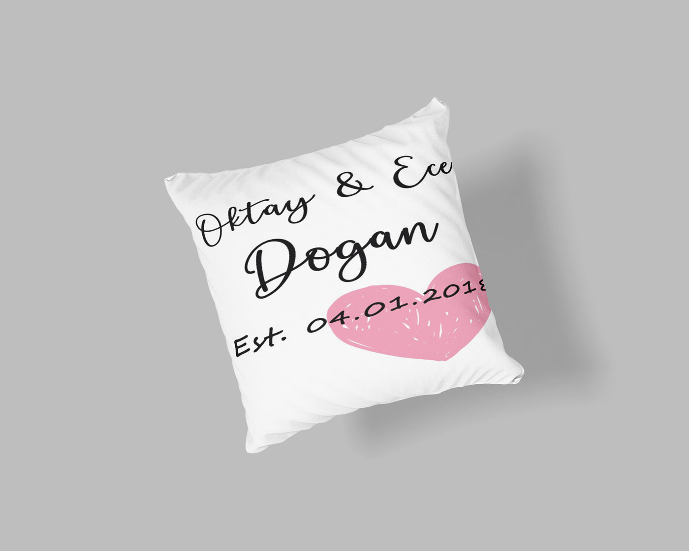 Date Name Cushion