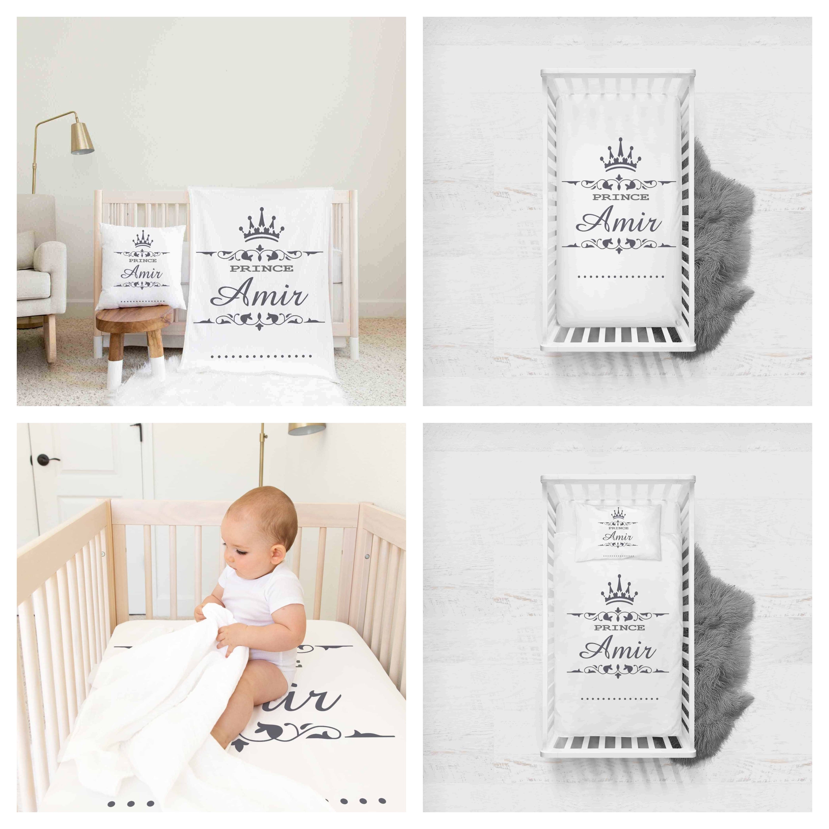 Personalised best sale cot sheets